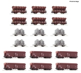 Roco 6600330 - H0 - 18-tlg. Display Schüttgutwagen Rangierbahnhof, DB, Ep. IV